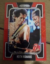 2025 PANINI THE ROLLING STONES ~ KEITH RICHARDS RED PRIZM REFRACTOR #01/99 ~ 1/1