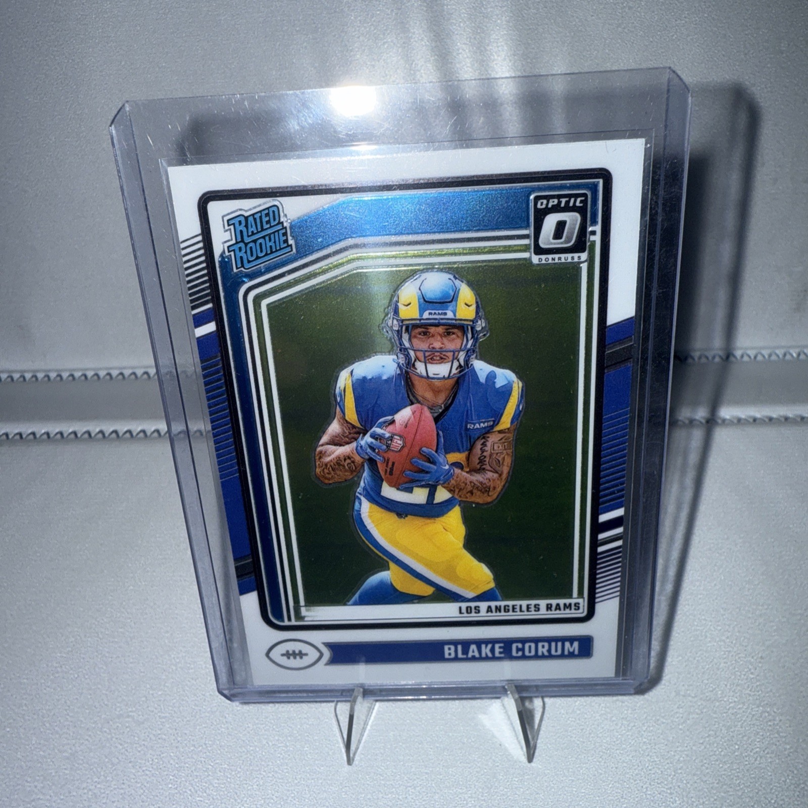 2024 Panini Donruss Optic - Rated Rookie Blake Corum #208 Rocket Prizm (RC)