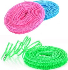 Portable clothesline rope for travel camping and laundry