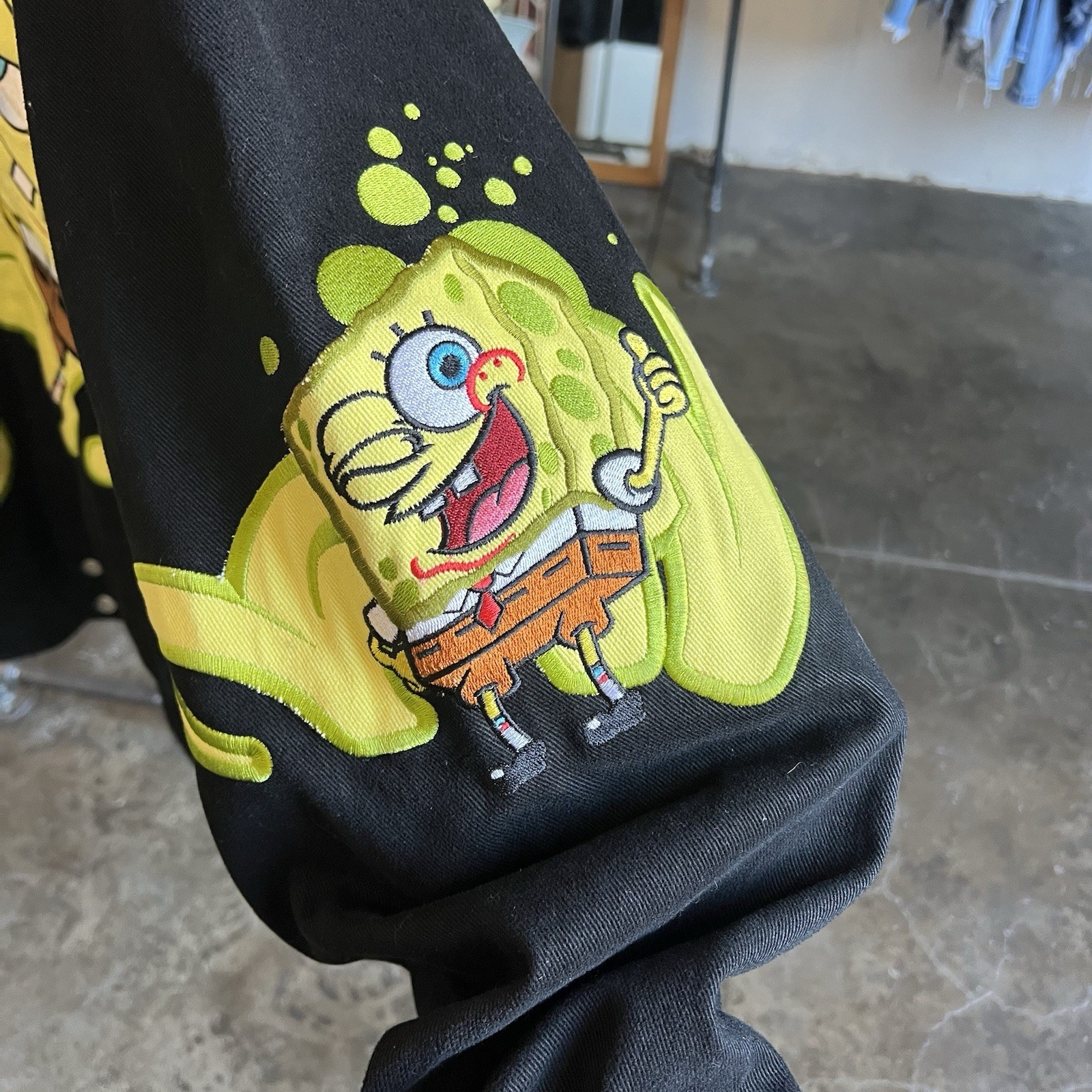 SpongeBob Jeff Hamilton Jacket Adult Size 4XL JH Design Y2k Nascar 2007