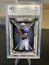 2012 Topps Strata Andrew Luck #150 Thick Stock Rookie BCCG 9 Colts