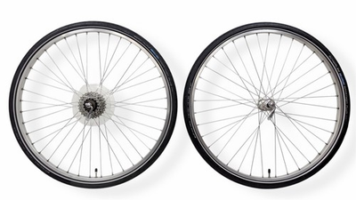 #ad #ad 2 Super Champion 700C 40 amp; 36 Spoke Rims Specialized Hubs Schwalbe Marathon Tire $140.00