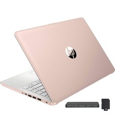 New HP 14-dq6015dx 14" HD Laptop Intel N150 4GB 128GB Win11 Pale Rose Gold