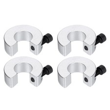 4pcs Shaft Collar Set for Linear Rail SBR16 Set Screw，Aluminum