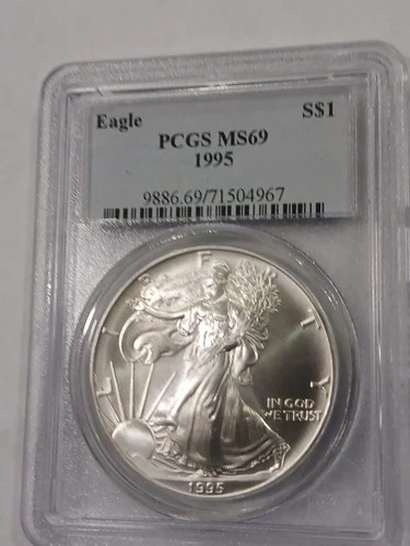 1995 Silver Eagle PCGS MS69
