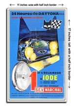 1969 24 Hours Of Daytona Lola Chevy Sev Marchal - 11x17 Poster Art Print 1969 24 Hours Of Daytona Lola Chevy Sev Marchal - 11x17 Poster Art Print