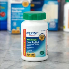Equate Extra Strength Gas Relief Softgels Value Size, 125 mg, 150 count