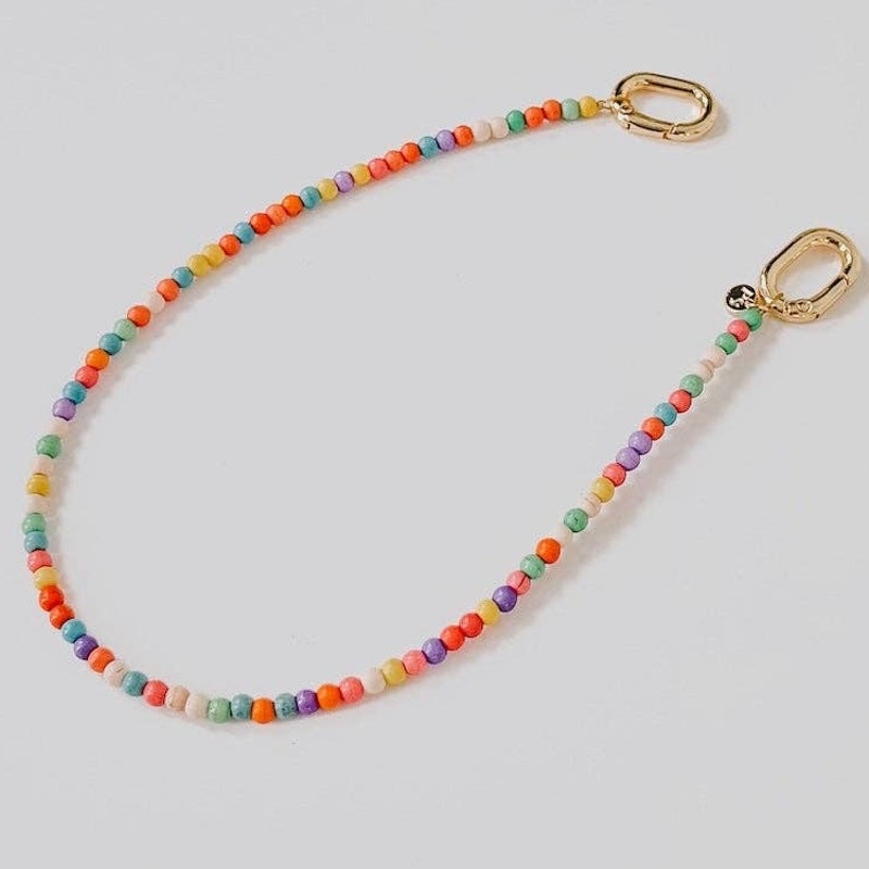 Multicolor Beaded Bag Charm Decor