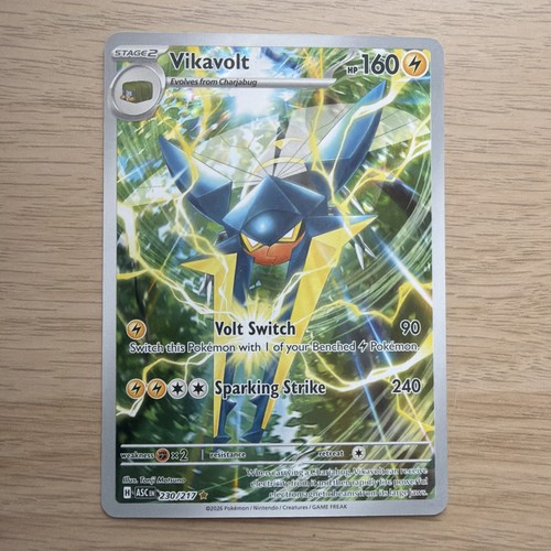 Pokémon TCG Vikavolt 230/217 - Ascended Heroes Illustration Rare Pokemon Card