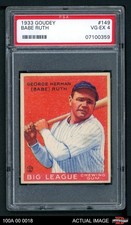 1933 Goudey #149 Babe Ruth Yankees HOF PSA 4 - VG/EX