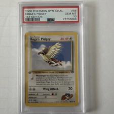Koga's Pidgey 49/132 2000 Pokemon Gym Challenge 1st EDITION - PSA 10 on eBay
