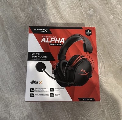 HyperX Cloud Alpha Wireless, Over-Ear Gaming Headset, Schwarz-rot, Mikrophon