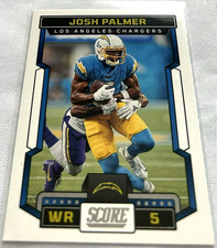 2023 Panini Score Football Josh Palmer Los Angeles Chargers base card #145