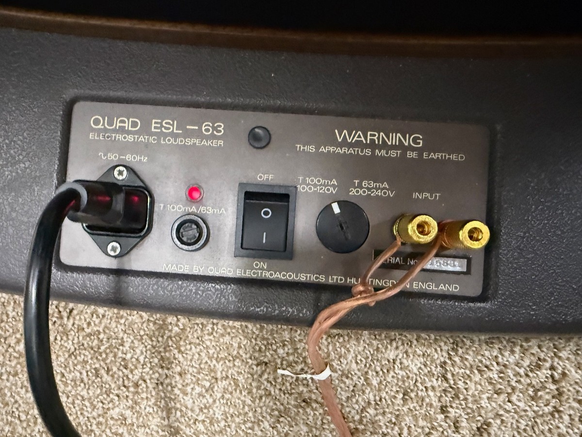 Quad ESL 63 Electrostatic Speakers | eBay