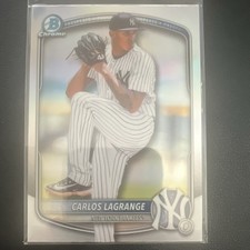 Topps 2025 Bowman Draft Refractor Carlos Lagrange Yankees #BDC-132 Baseball Card