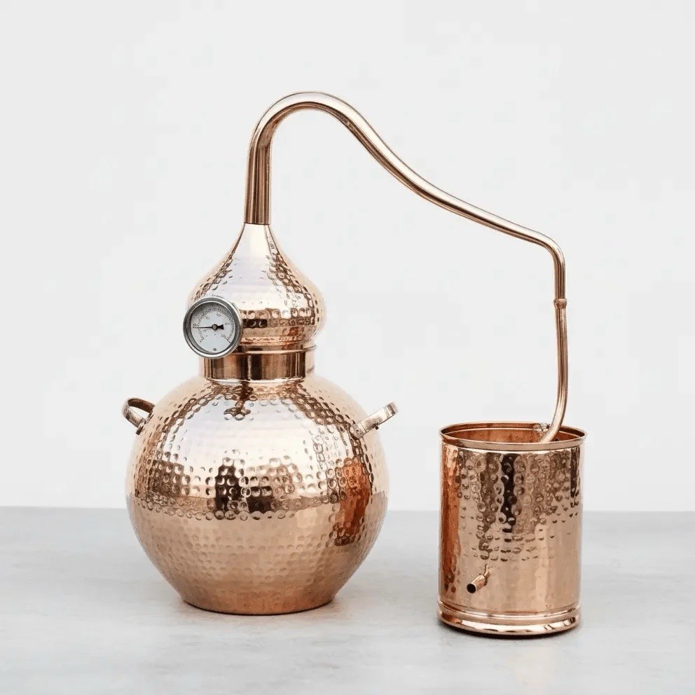 10 Litres Pure Copper Alembic Still For Whiskey, Moonshine, Essential Oils