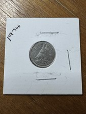 🚄 1974 CANADIAN TEN CENT COIN🚄CANADA QUEEN ELIZABETH II  10 CENTS DIME 🚄