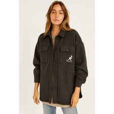 H&M x Kangol Shaket Unisex M Oversized Streetwear Gray Gorpcore Quilted  NWOT