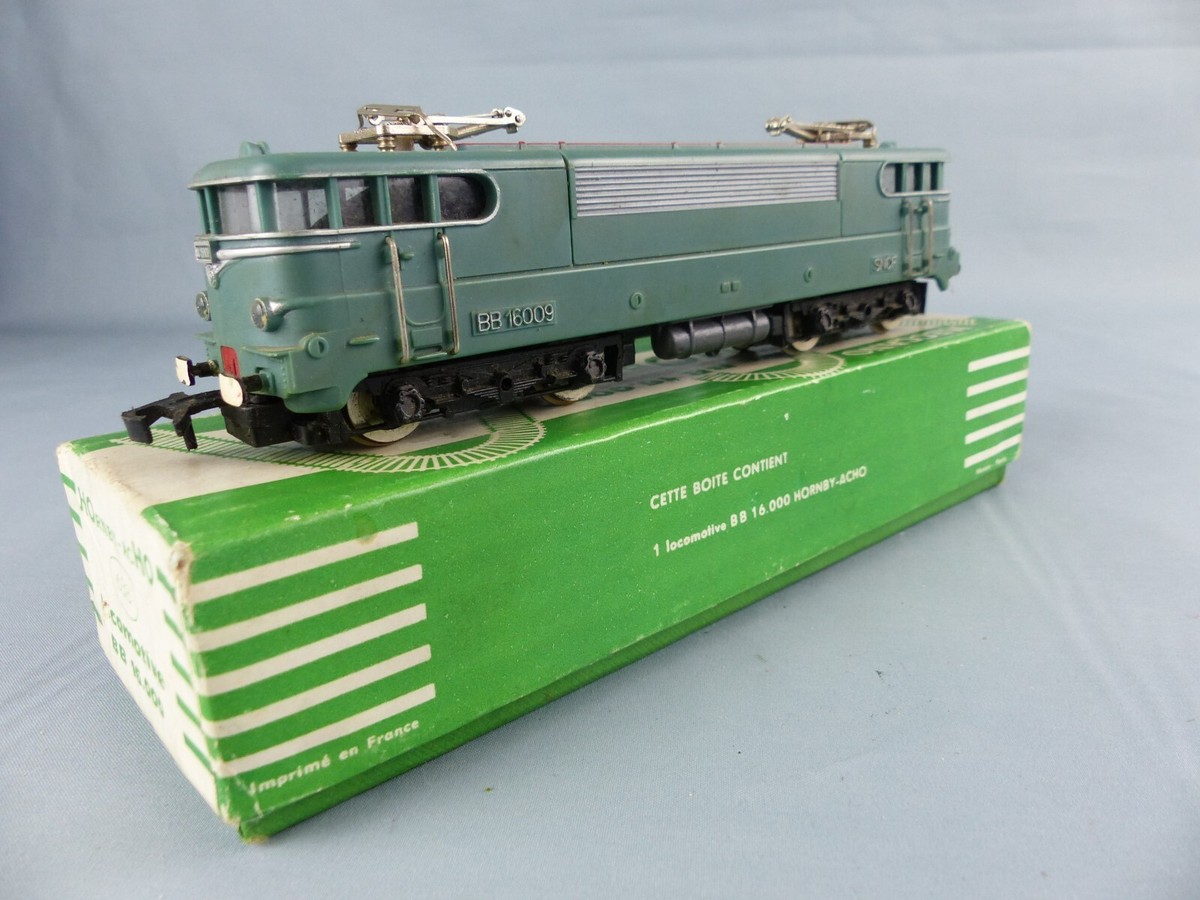 HORNBY HO COFFRET PARIS LILLE Locomotive électrique BB 16009 vert BO complète EUR 89,99 - FR