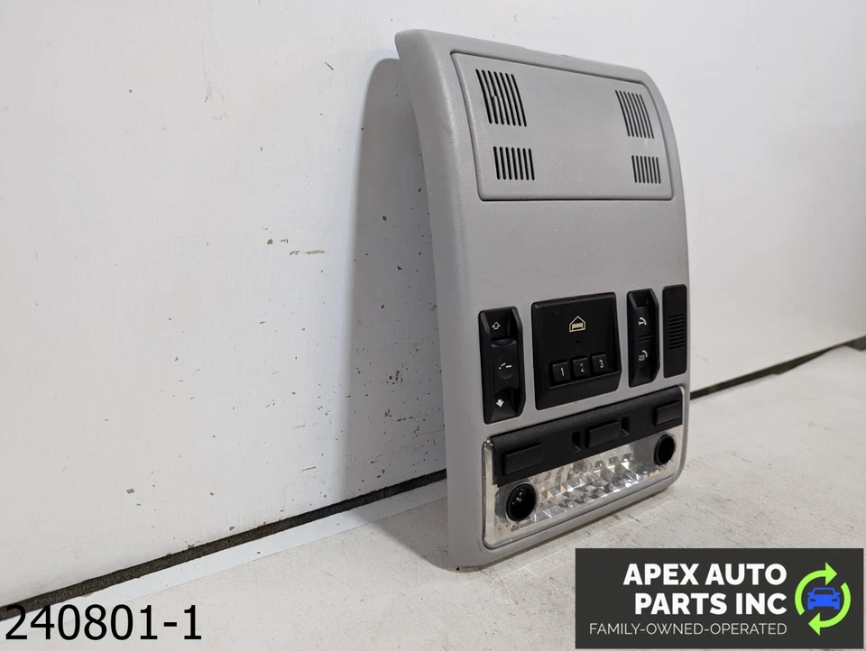 OEM 2005 BMW X5 4.4L OVERHEAD CONSOLE DOME LIGHT LAMP GRAY - Image 2 of 4