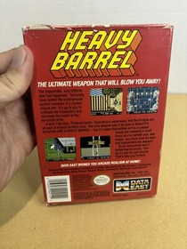 Heavy Barrel (Nintendo Entertainment System, NES 1990) Complete W/Box & Manual