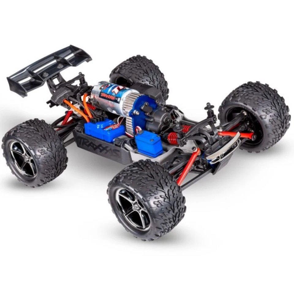 Traxxas E-Revo 1/16 4x4 Rosso-Blu USB C Caricatore 1200 Batteria Nimh 4WD - Immagine 2 di 2