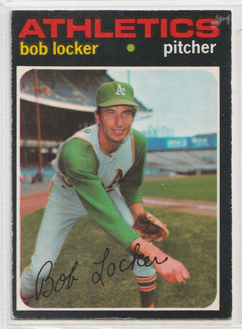 1971  O-Pee-Chee Baseball  #356 Bob Locker  Oakland Athletics