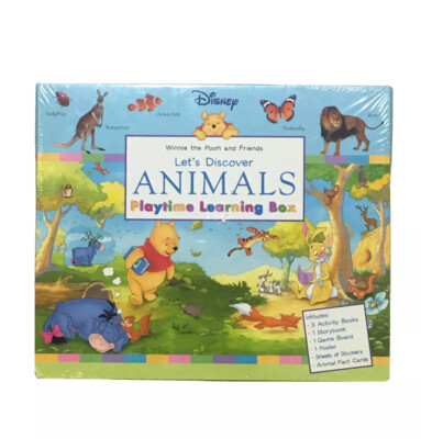 Disney Winnie The Pooh Lets Discover Animals Playtime Learning Set Brand New