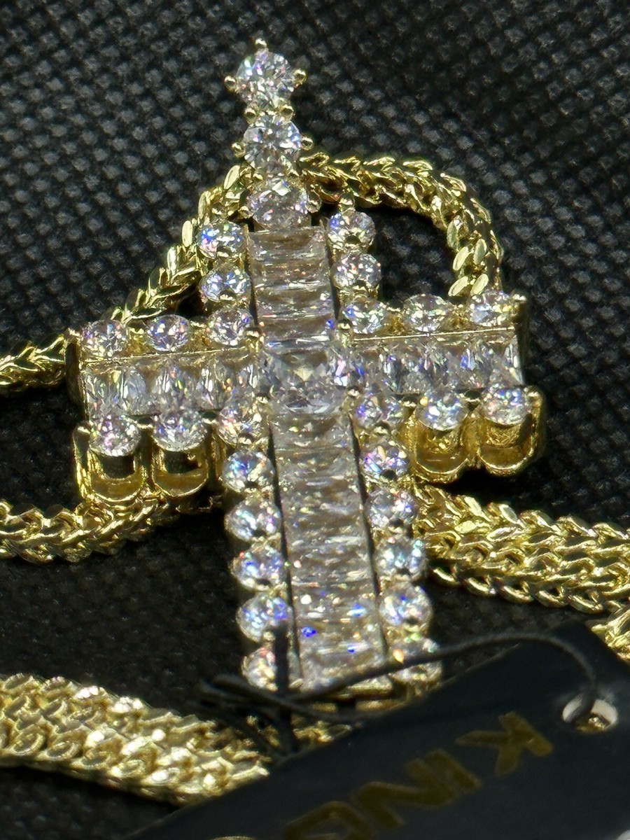 送税込【King Ice】CROSS OF INNER LIGHT NECKLACE☆(2色)国内発 Amazon | King Ice (キングアイス)×No Limit Records ノー
