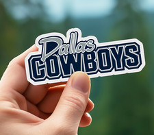NEW- For Dallas COWBOY Football NFL Vinyl Sticker Decal  4 X 1.6 INCHES