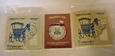 2 Pkgs Charles Craft Aida 11  14 Count Cross Stitch Fabric  Begin Kit - NOS