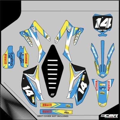 Set Graphic Stickers Crystal MX Tm 2T 2015 2016 2017 2018 2019