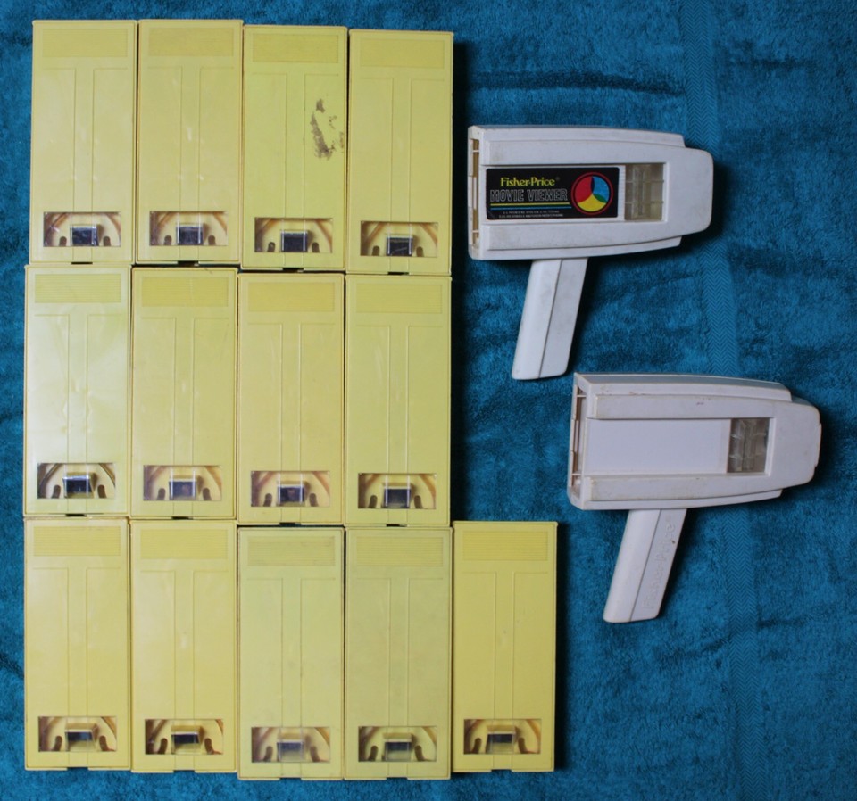 13 Vintage FisherPrice Movie Cartridges and 2 Viewers eBay