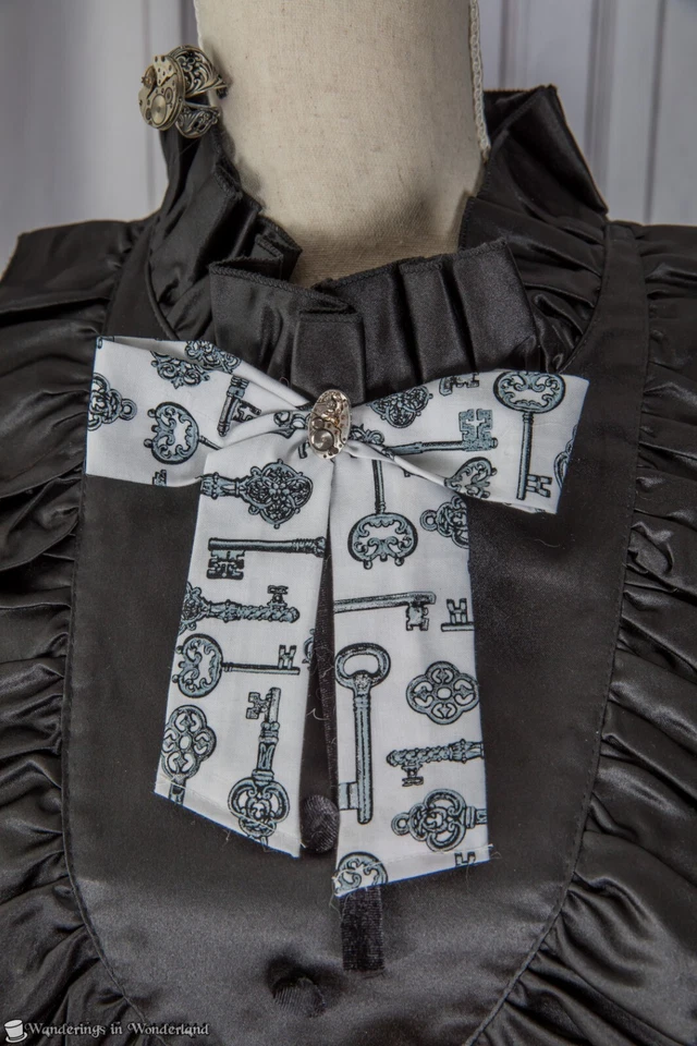 Keys Steampunk Costume Small Victorian Goth Top Hat Goggles - Image 4 of 4