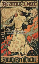 Jeanne Darc Eugene Grasset M&auml;rtyrerin Jungfrau Jugendstil Plakat Plakate A3 348