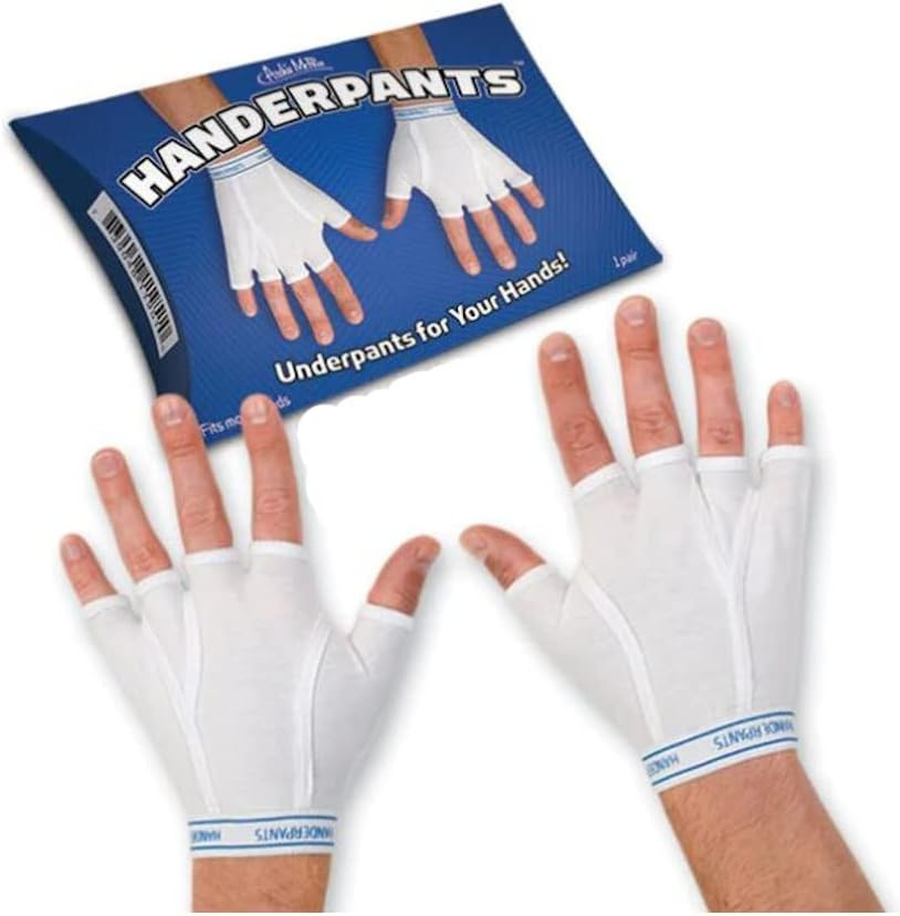 Трусы Archie Mcphee Handerpants Трусы для рук, 1 упаковка, Белые