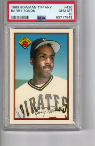1989 Bowman Tiffany # 426 Barry Bonds PSA 10