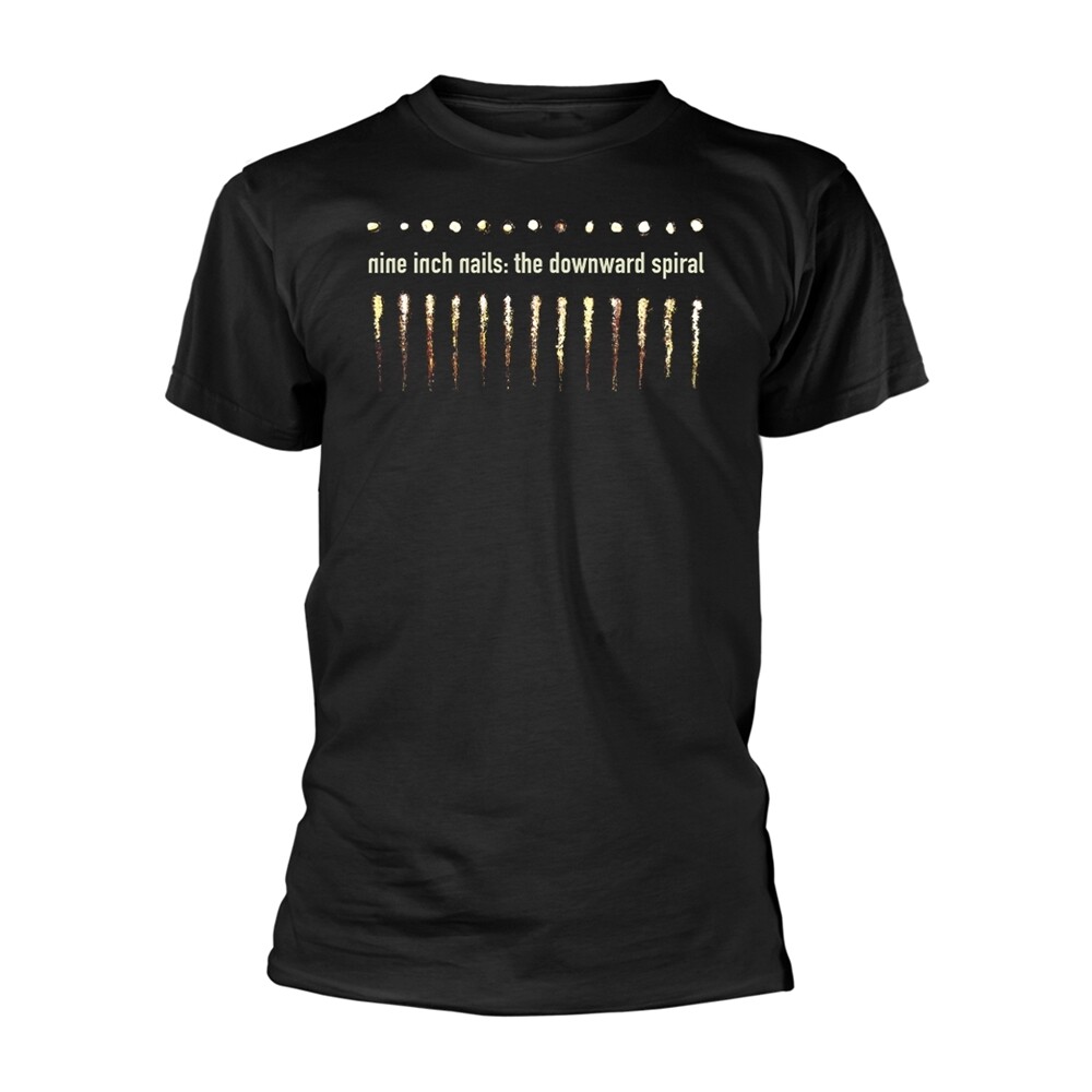 NINE INCH NAILS - THE DOWNWARD SPIRAL BLACK T-Shirt, Front & Back Print Small