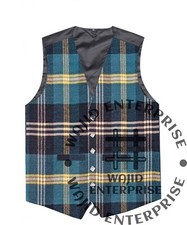 Gorman Clan tartan VEST Formal 5 Buttons Kilt WAISTCOAT Scottish Wedding Vest