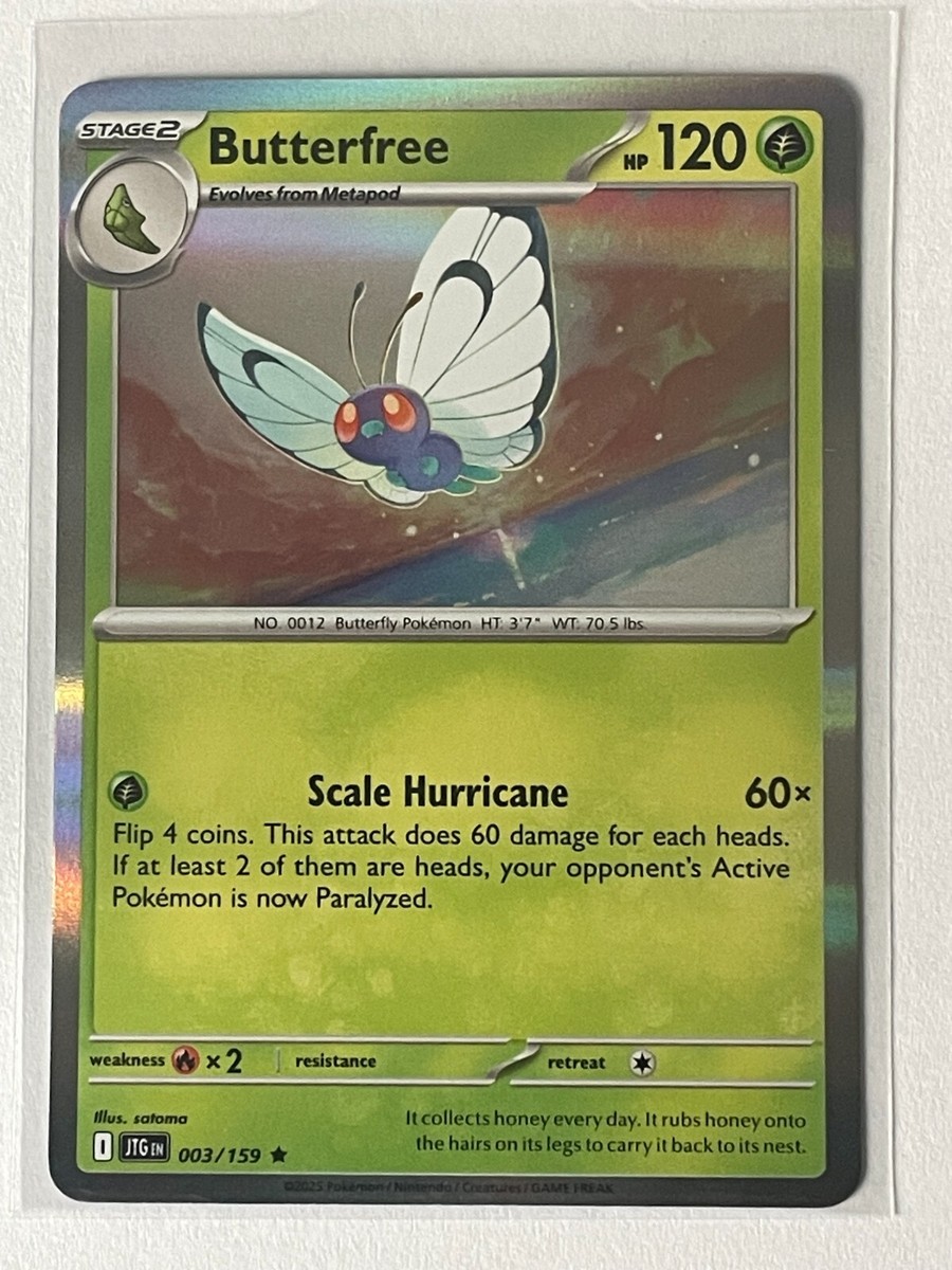 Butterfree 003/159 Pokemon 2025 Journey Together Holo | eBay