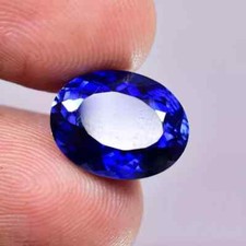 8.75 Ct Natural Blue Sapphire Oval Shape Certified Loose Gemstone  Free Gift