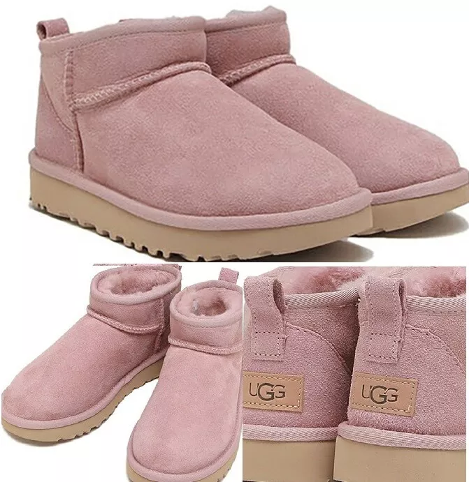 New Authentic UGG Classic Ultra Mini 1116109 Women's Fashion Boots P Rose  Grey