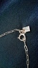 Vintage Caroline Emmons Single Pearl Necklace - Goldtone Link Chain — photo 4