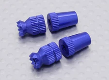 TRANSMITTER CONTROL GIMBAL STICK ENDS SHORT BLUE M3 FUTABA SPEKTRUM Tx RADIO RC