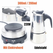 Caffettiera Espresso 4/6 Tazze Fornello Tazze Espresso Elettrica Caffettiera 200/300ml