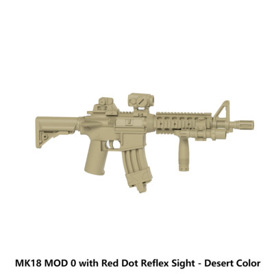 Modern Brick Warfare MFAsslt MK18 MOD 0 Rifle Gun for Minifigures building Block