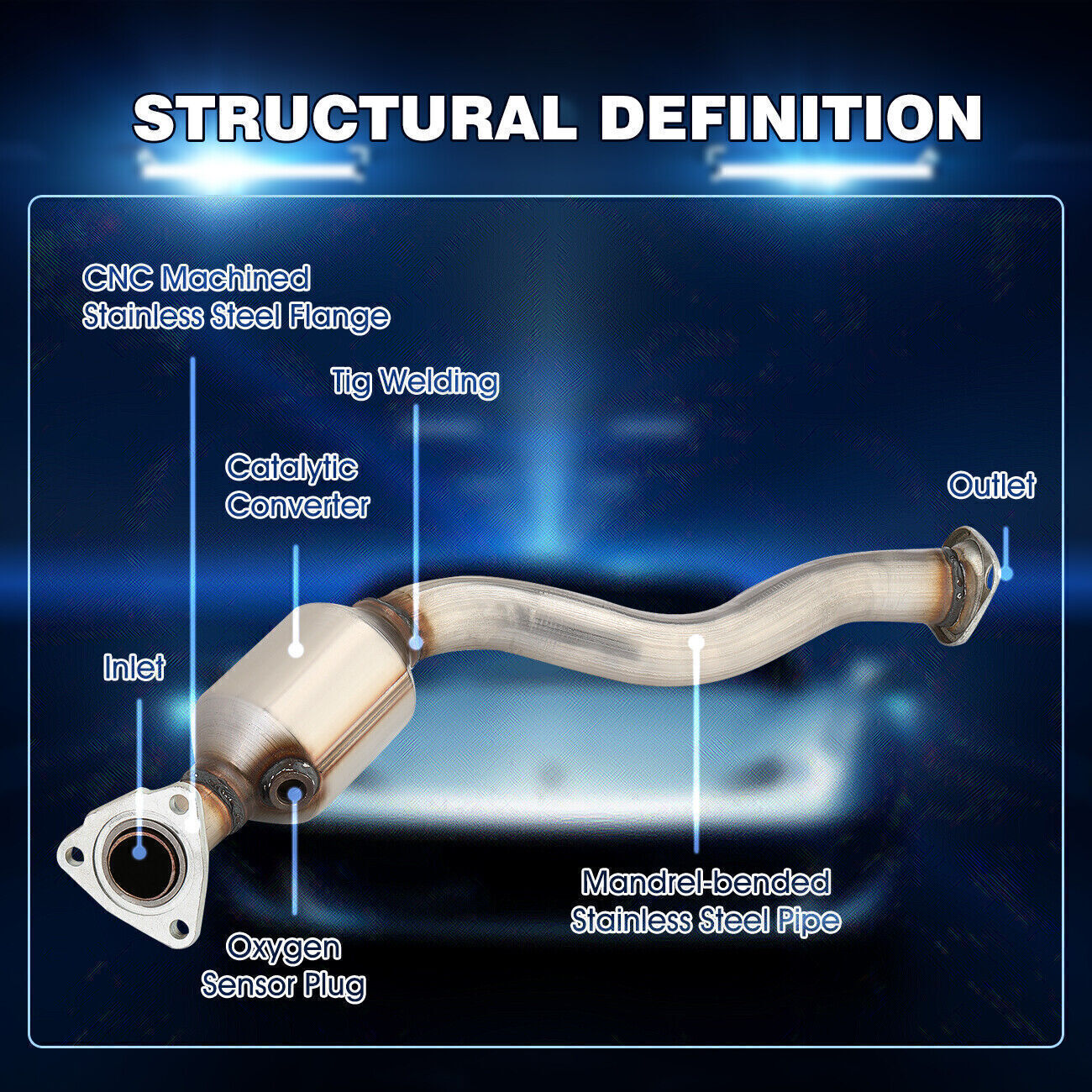 Approved Exhaust Catalytic Converter For Honda Jazz 20022008 1.2 1.3 1