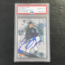 2015 Bowman's Best #TP31 Jon Gray Signed Card PSA Slabbed Auto 10 Rockies