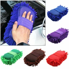 Car  Hand Wash Towel Microfiber Washing Gloves Coral Sponge Cleaning Tool