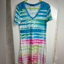 David Cline dress Sz M/L 4527 Shirt sleeve